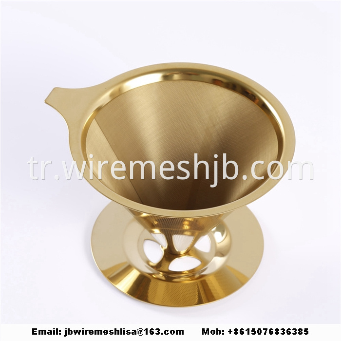 Reusable Stainless Steel Pour Over Coffee Filter 